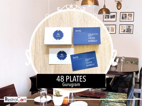 Stationery & printables, custom printed collateral made for 48 Plates by RestroCart, New Delhi, view 2