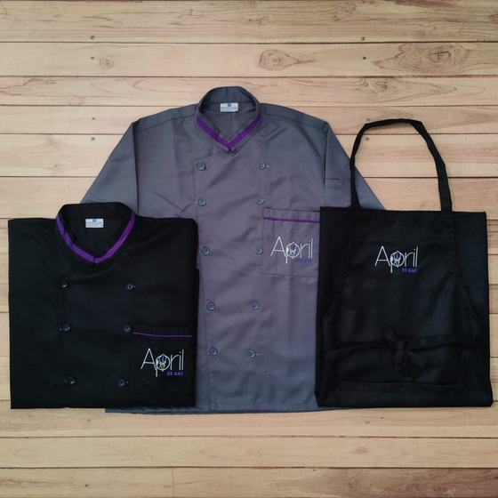 Chef uniforms, custom chef uniform made for April by KAP by RestroCart, New Delhi