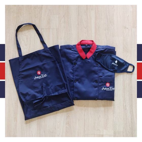 Chef uniforms, custom chef uniform made for Asian Fun by RestroCart, New Delhi