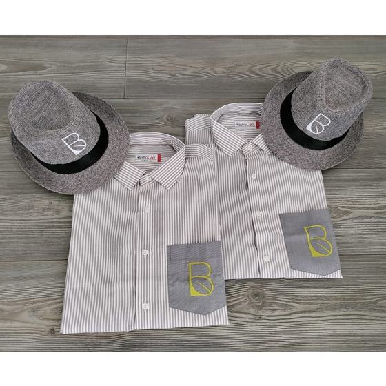 Steward & server uniforms, custom service staff uniform made for Bayleaf by RestroCart, New Delhi