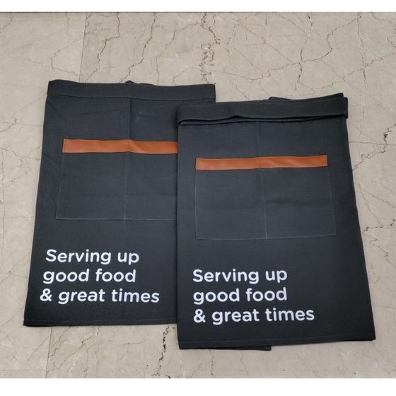 Half aprons, custom apron made for Beno Bar by RestroCart, New Delhi