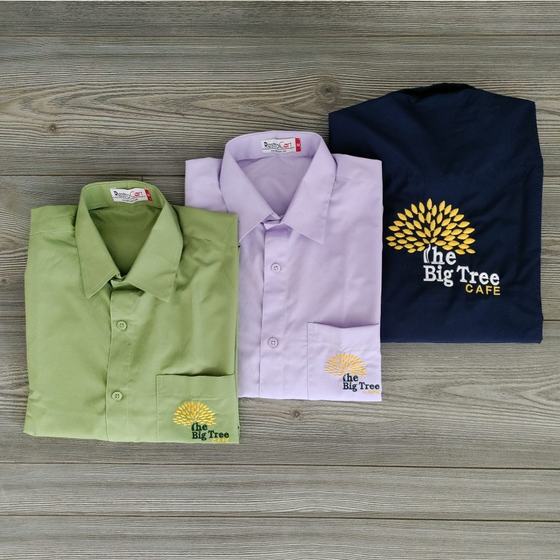 Uniform shirts, custom uniform shirt made for Big Tree Cafe by RestroCart, New Delhi