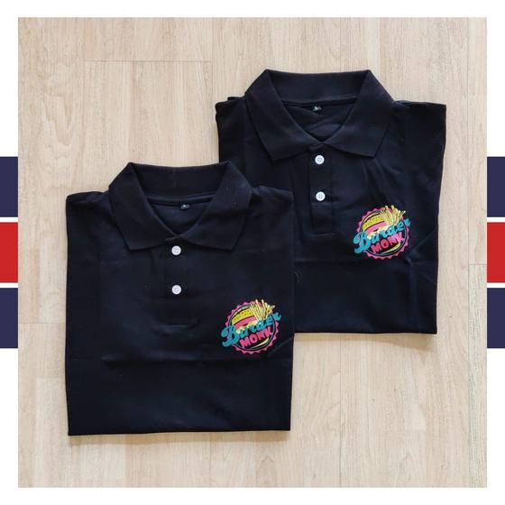 Uniform shirts, custom uniform shirt made for Burger Monk by RestroCart, New Delhi, view 2