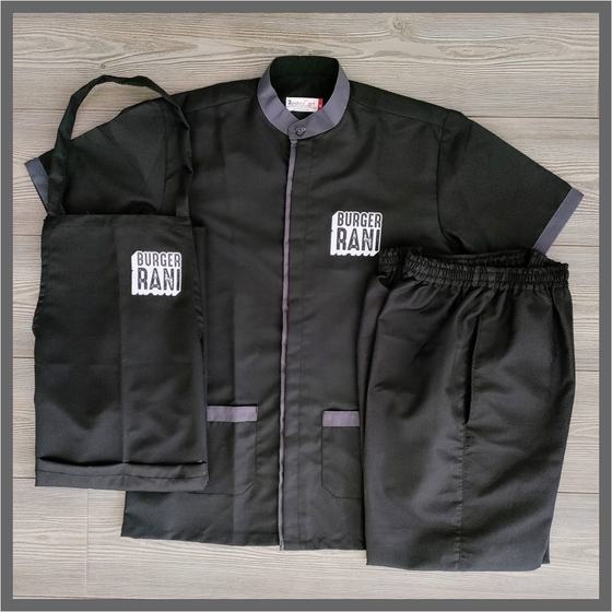 Housekeeping uniforms, custom housekeeping uniform made for Burger Rani by RestroCart, New Delhi