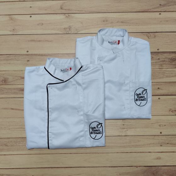 Chef uniforms, custom chef uniform made for Cafe Bean & Basil by RestroCart, New Delhi