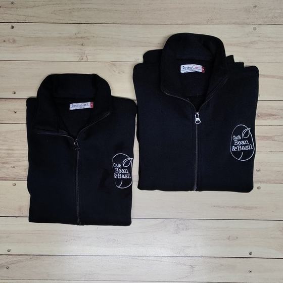 Sweatshirts, custom restaurant winterwear made for Cafe Bean & Basil by RestroCart, New Delhi