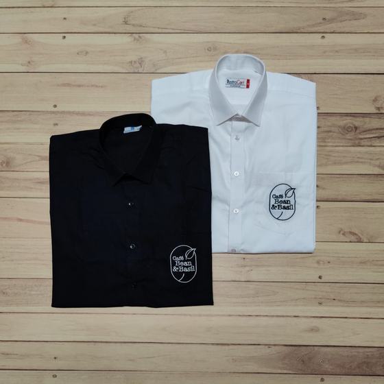 Uniform shirts, custom uniform shirt made for Cafe Bean & Basil by RestroCart, New Delhi, view 2