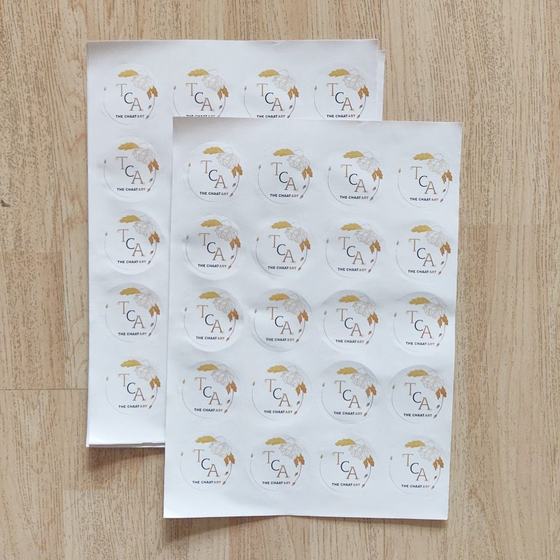 Stickers & danglers, custom branded packaging made for Chaat Art by RestroCart, New Delhi