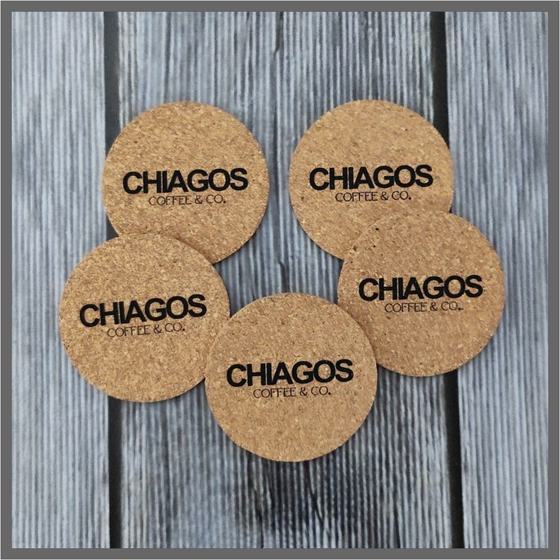 Coasters, custom coaster made for Chiagos by RestroCart, New Delhi