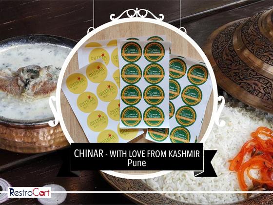 Branded packaging, custom branded packaging made for Chinar by RestroCart, New Delhi, view 2