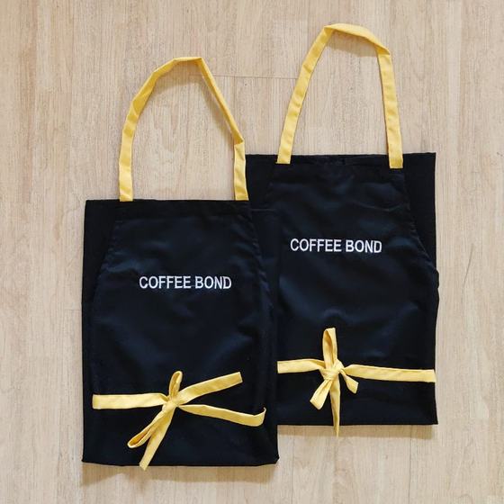 Aprons, custom apron made for Coffee Bond by RestroCart, New Delhi