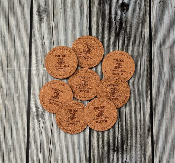 Cork coasters, customized coaster by RestroCart, New Delhi, 2024 delivery, view 2