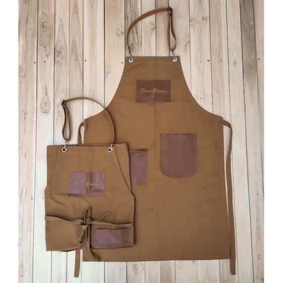 Canvas aprons, custom apron made for Dear Donna by RestroCart, New Delhi, view 2