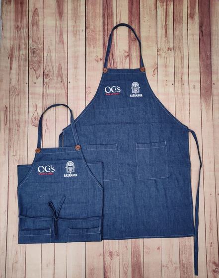 Denim aprons (full), customized apron by RestroCart, New Delhi, 2025 delivery, view 2