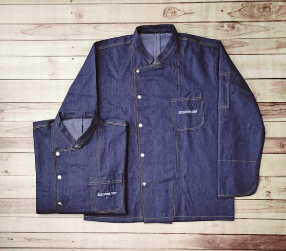 Denim chef coats, customized chef uniform by RestroCart, New Delhi, 2025 delivery