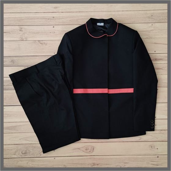 Hostess uniforms, custom service staff uniform made for Dicha by RestroCart, New Delhi, view 2