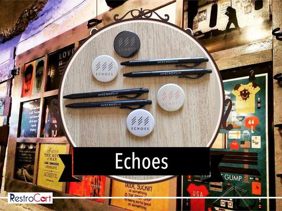 Merchandise kits, custom branded merchandise made for Echoes by RestroCart, New Delhi