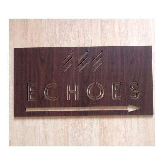 Signage & display boards, custom restaurant signage made for Echoes by RestroCart, New Delhi, view 2