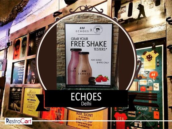 Signage & display boards, custom restaurant signage made for Echoes by RestroCart, New Delhi, view 4