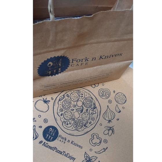 Branded packaging, custom branded packaging made for Fork n Knives by RestroCart, New Delhi, view 3