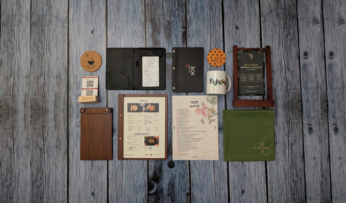 Leather menu covers