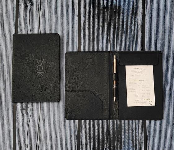 Leatherette bill holders, customized table accessory by RestroCart, New Delhi, 2024 delivery, view 8