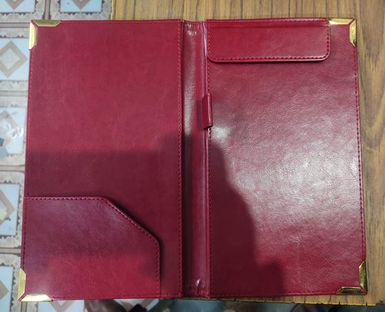 Leatherette bill holders, customized table accessory by RestroCart, New Delhi, 2024 delivery