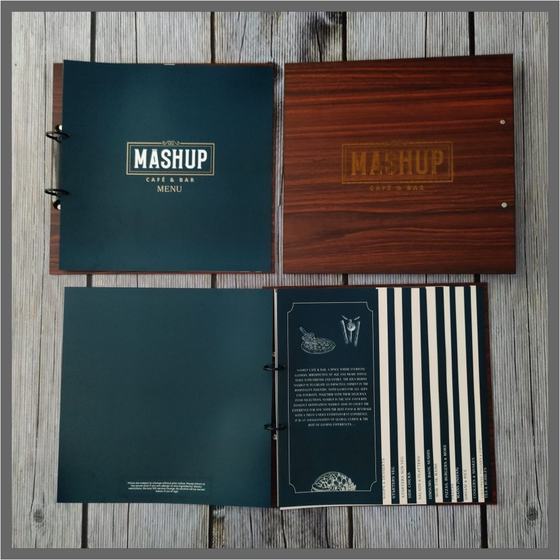 Menus, custom restaurant menu made for Mashup by RestroCart, New Delhi