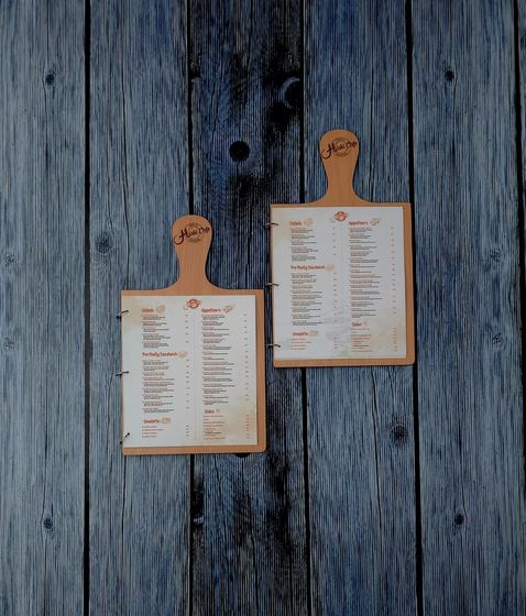 MDF menu boards (menus), customized restaurant menu by RestroCart, New Delhi, 2025 delivery, view 3