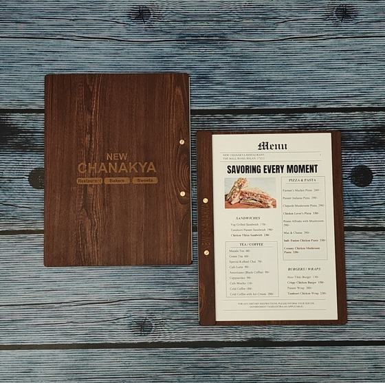 MDF menu boards (menus), customized restaurant menu by RestroCart, New Delhi, 2025 delivery, view 4