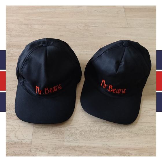 Caps, custom uniform cap made for Mr Beans by RestroCart, New Delhi