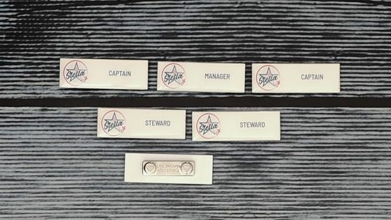 Name badges, customized staff badge by RestroCart, New Delhi, 2025 delivery, view 3