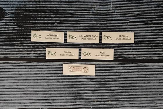 Name badges, customized staff badge by RestroCart, New Delhi, 2025 delivery, view 4