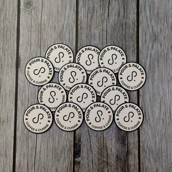 Coasters, custom coaster made for Pour & Palate by RestroCart, New Delhi