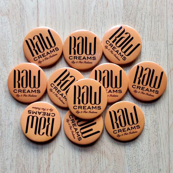 Badges & pins, custom staff badge made for Raw Cream by RestroCart, New Delhi
