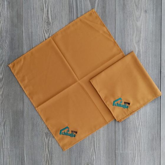 Table napkins, custom table linen made for Tapri by RestroCart, New Delhi, view 2