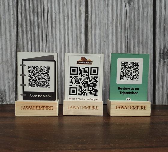 Tent cards & table stands, customized table accessory by RestroCart, New Delhi, 2025 delivery, view 2