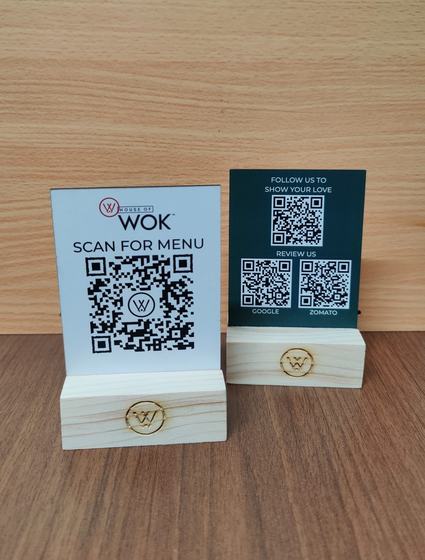Tent cards & table stands, customized table accessory by RestroCart, New Delhi, 2024 delivery, view 6