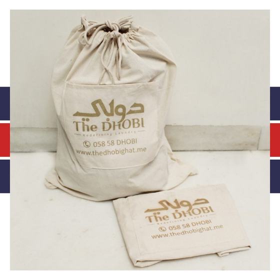 Tote bags, custom branded bag made for The Dhobi Laundry by RestroCart, New Delhi