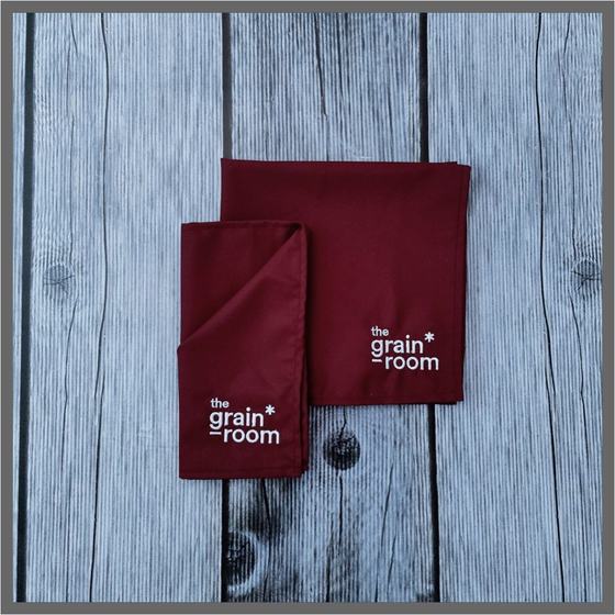 Table napkins, custom table linen made for The Grain Room by RestroCart, New Delhi